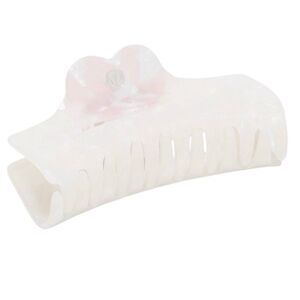 Lululemon Extra Large Claw Hair Clip Heart Light Ivory/Pink Peony